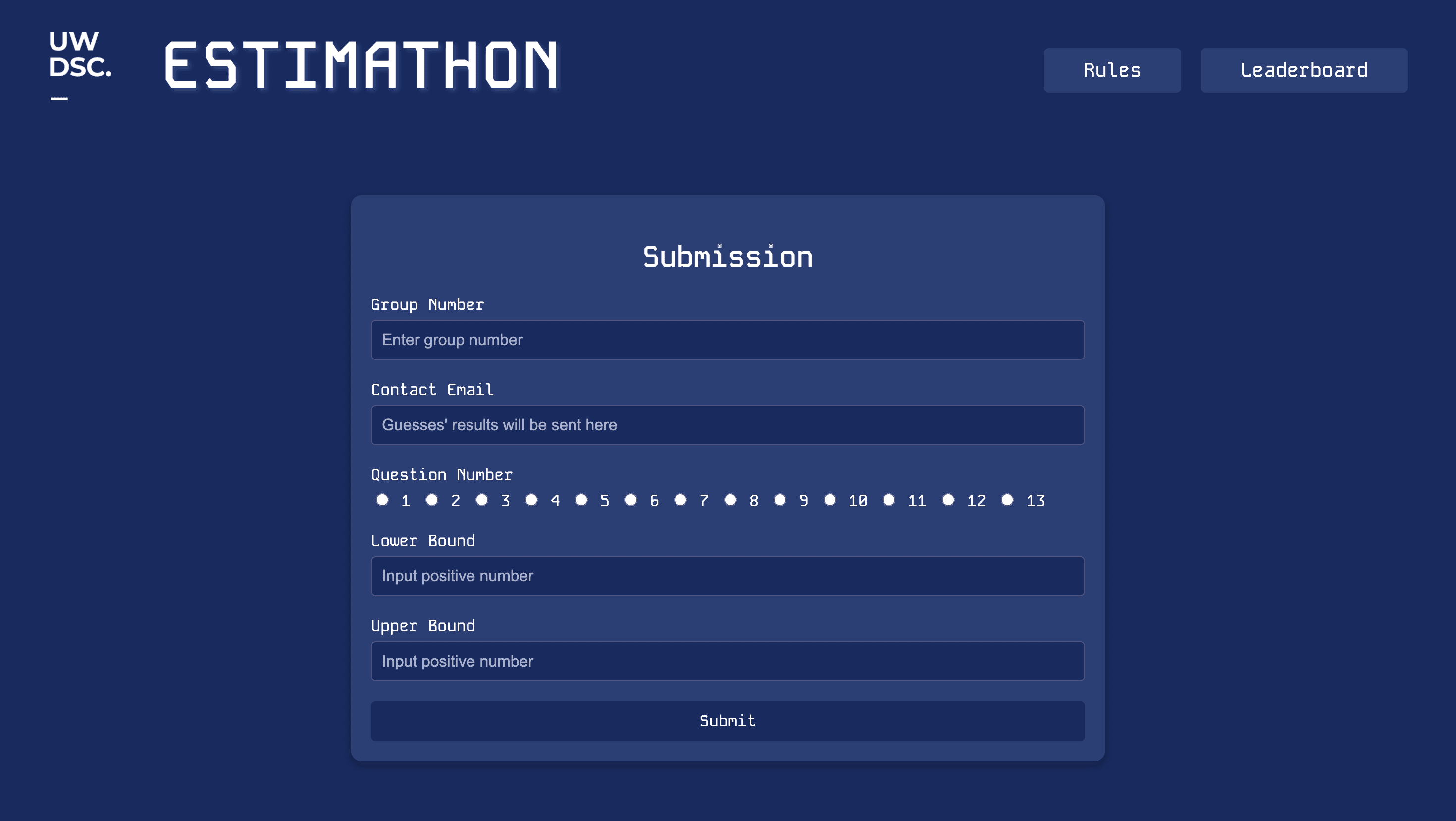 Estimathon Portal